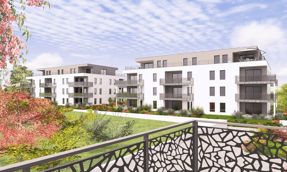 Avec L’Influence à Sierentz (68510), profitez d’appartements neufs du F2 au F5 en attique prolongés de terrasses idéalement orientés avec vue sur les espaces verts.